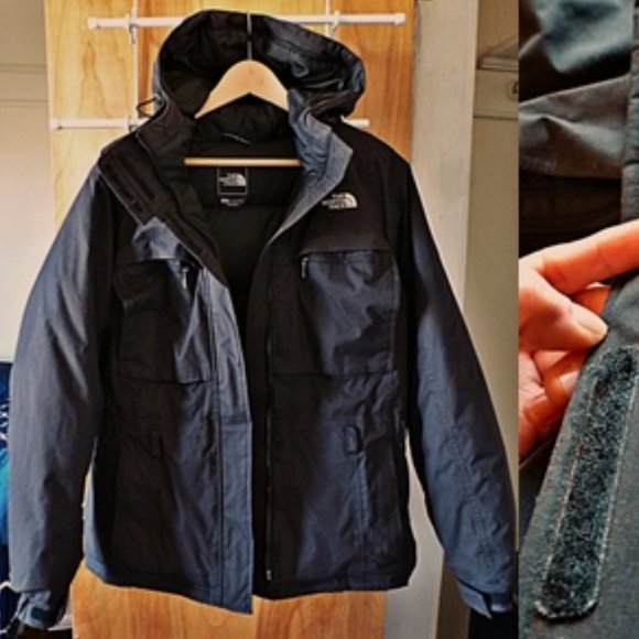 The North Face Women's Hyvent Goose Down Hooded Parka Coat Jacket in Black - Picture 16 of 16